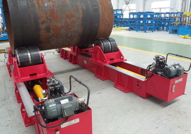 4 চাকা সাধারন ঝালাই Rollers 40 টন জলবাহী সিলিন্ডার থেকে কেন্দ্র দূরত্ব চাকা কেন্দ্র সামঞ্জস্যবিধান